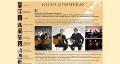 Desktop Screenshot of essenergitarrenduo.de