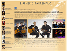 Tablet Screenshot of essenergitarrenduo.de